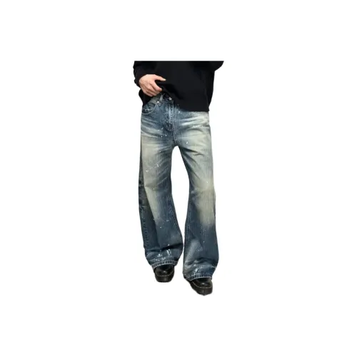 OKPI Blue Unisex Jeans OKPI Синий Унисекс Джинсы