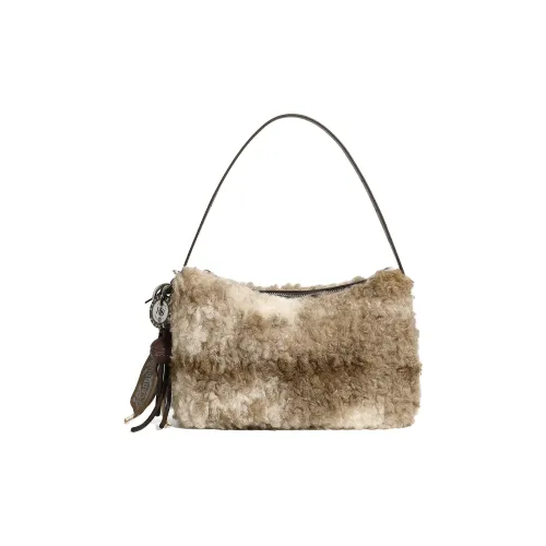 BOBDOG Ткань Сумка Женская Коричневый Экрю