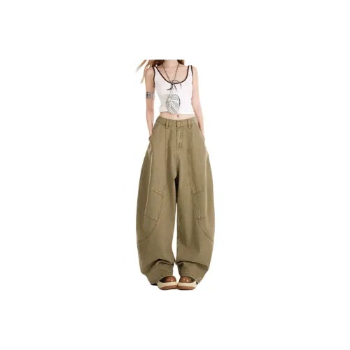 NRXX Армия Зеленый Женские Джинсы