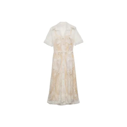 PRADA Короткое платье с короткими рукавами женское