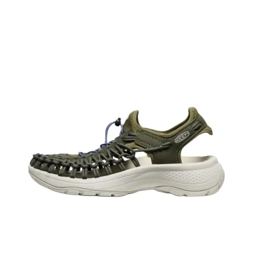 KEEN UNEEK ASTORIA Поддержка визуально увеличивает рост Амортизаторы Обувь для горных походов Женская Зеленая
