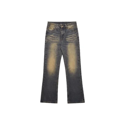 CAT'S PAW Винтажные синие унисекс джинсы