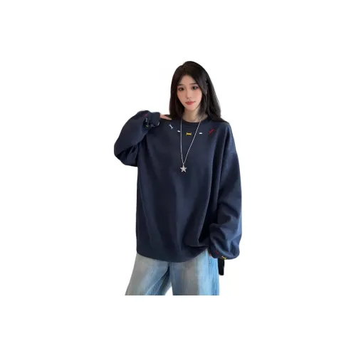 PODGORNOI Темно-синий синий мужской свитшот