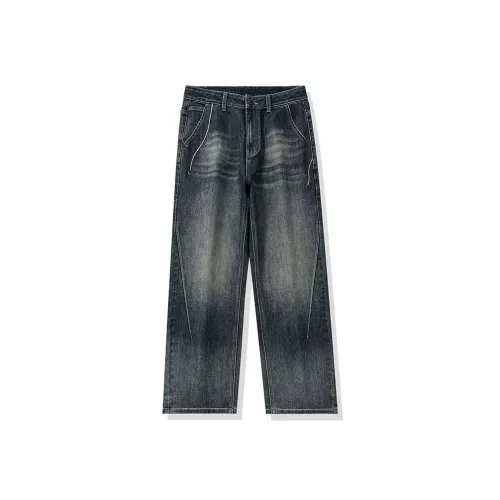 PANDA ADEVIL Винтажные синие унисекс джинсы