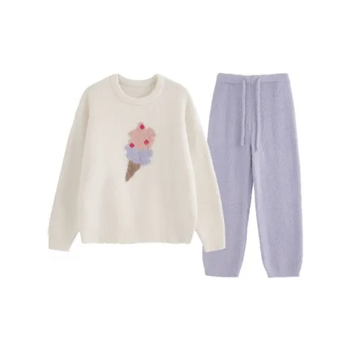 MEIJIAO Мороженое Комплекты одежды Женские Пижамные комплекты