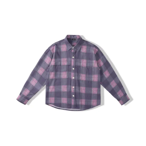 JFU Фиолетовый Мужские Рубашки