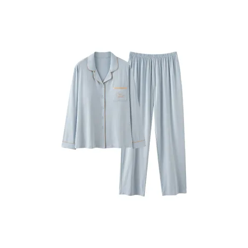 MADALLO Светло-синий женский пижамный комплект
