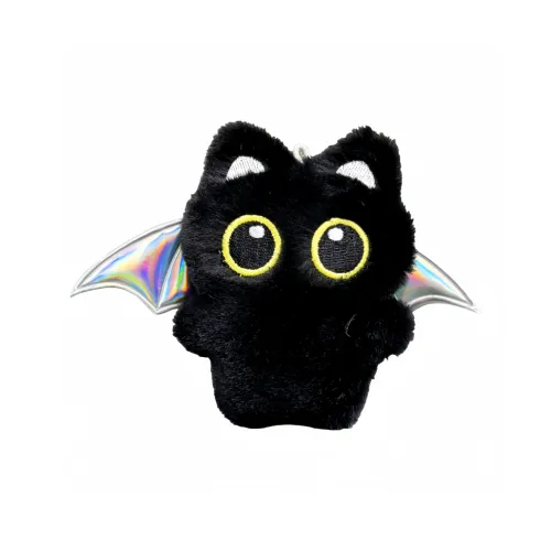 Детская музыка Ten Thousand Music Призрак Крылья Городской CHIC Стиль Позиционирование Big Eyed Черный кот Плюшевый Подвеска 8 см Высокий
