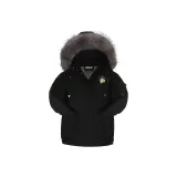 Чёрный (Съемный меховой воротник)