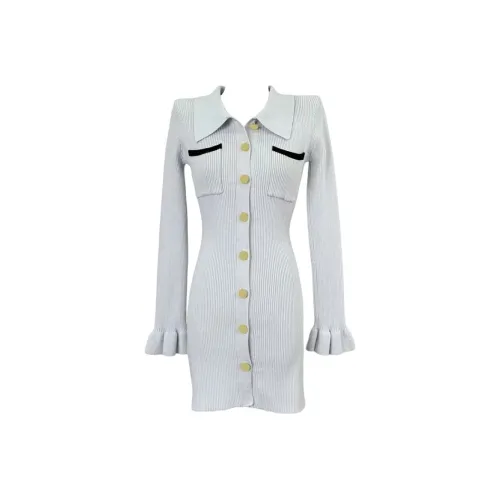 MA JOURNEE Длинное платье с длинными рукавами женское