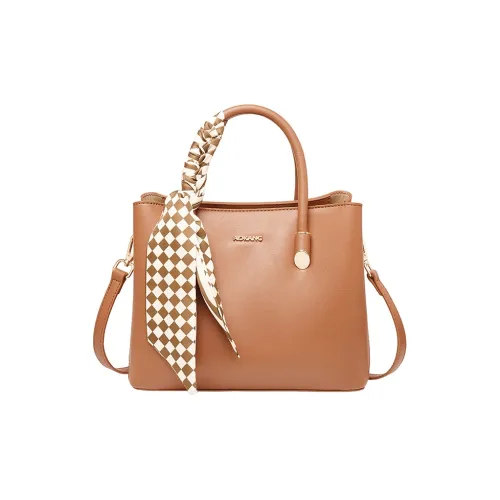 AOKANG Корова Кожа с Синтетической Кожей Сумка через плечо Женская Золотисто-коричневый Классический Черный