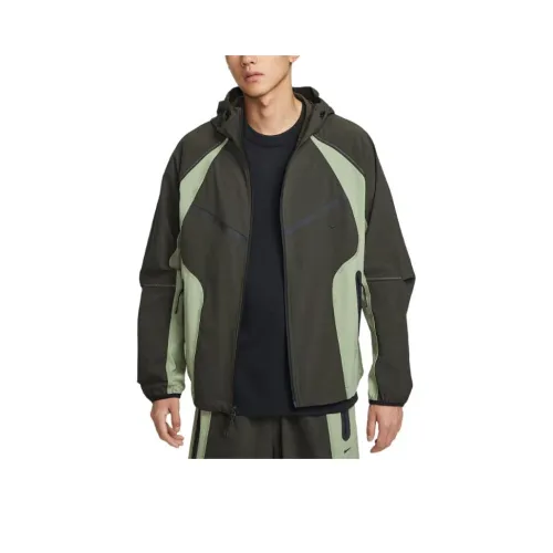 nike Dri Fit Секвойя Масляно-зеленый Черный Мужские Куртки