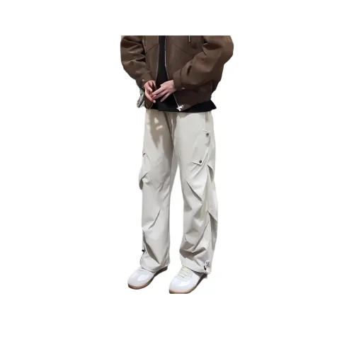 SHEXIU Бежевые Унисекс Повседневные Штаны