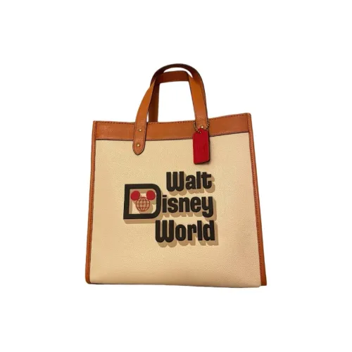 Coach Disney Collaboration Field Tote Bag Shopping Bag Portable Crossbody Bag Shoulder Bag Large Women's