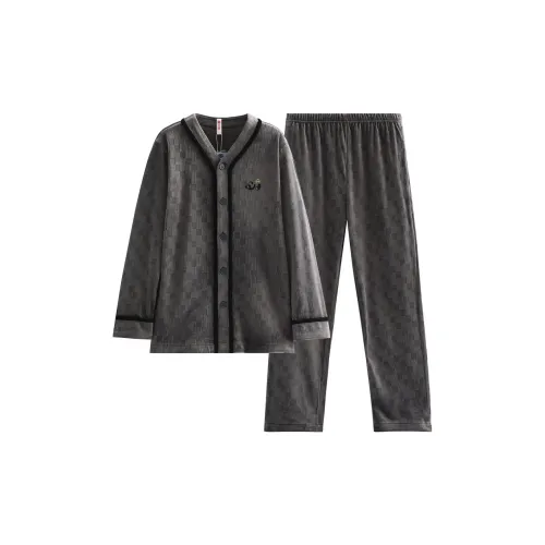 FENTENG FJ26930622 Серый Мужской Пижамный Комплект