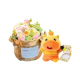 Ледяной крем Lulu Charm + [Романтический Эксклюзивный] Цветочный дизайн Корзина Открытка