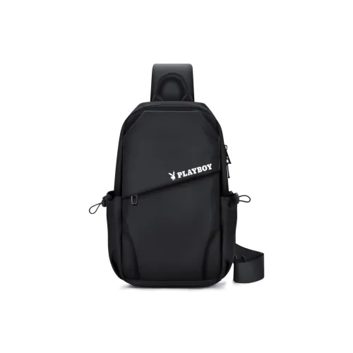 PLAYBOY Collaboration Oxford Sling Bag Large Men's Black