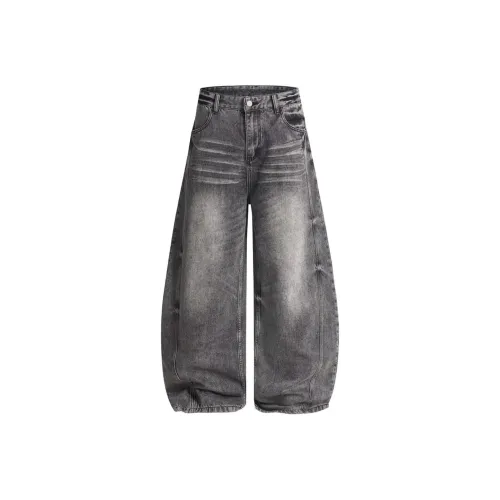 KAIZZGAO Серый Мужской Джинсы