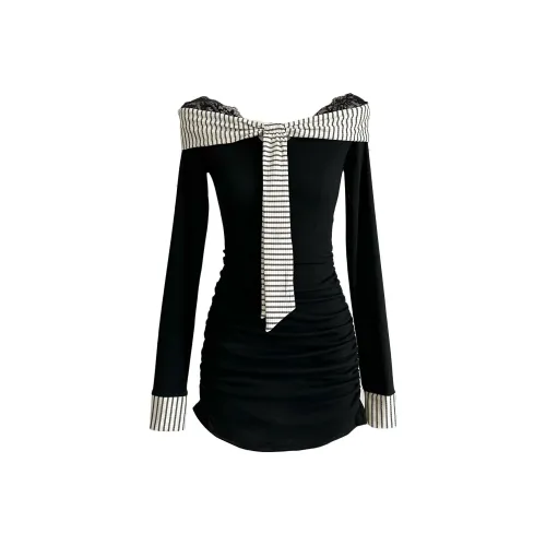 Udon House Длинное платье с длинными рукавами женское