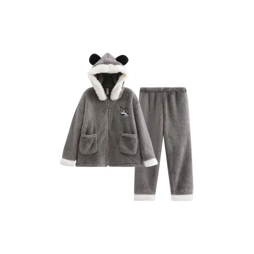 FENTENG FX26940382 Серый Женский Пижамный Комплект