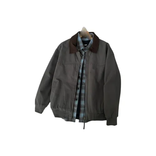 DANJUE Серый Зеленый Унисекс Куртки