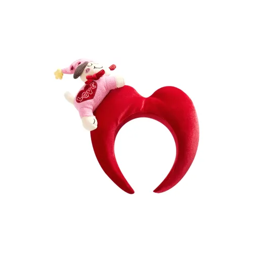 GUKOO Фланелевые ободки для волос Женские Красные