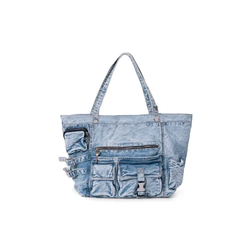 BREAKDANNY Тяжелый промытый деним Сумка через плечо Стандартная Женская Многоцветная