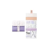 Bakura | Ins Стиль Трехслойная Сумка [Пюре из таро Фиолетовый 16 шт Набор Ножниц для Ногтей]