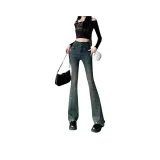 Бетонно-серый, длина до щиколотки, брюки