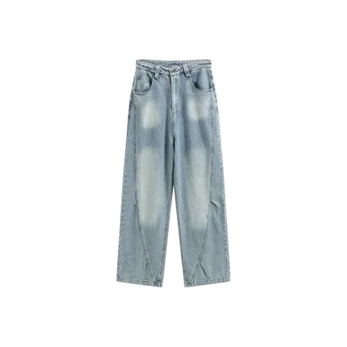 PEA Синий Унисекс Повседневные Брюки