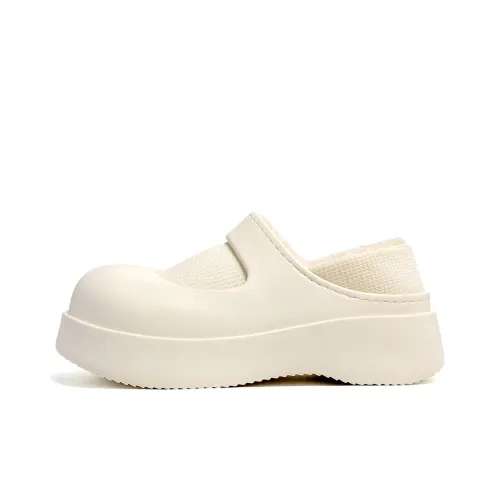 JSWEI Тапочки с закрытым носком хлопок женские