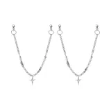 Ледяной трещина, четырехконечная звезда, цепь для брюк (1 пара)