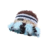 Коричнево-голубой