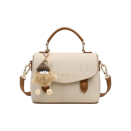 COMELY Коровья кожа Через плечо Одно плечо Сумка Обычный Женский Экрю