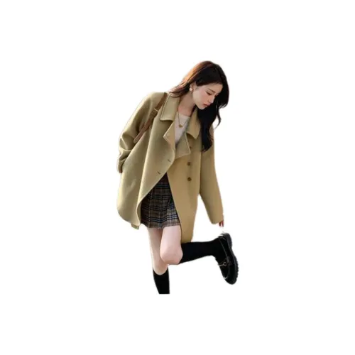 XIANSINIAO Хаки Женское Пальто