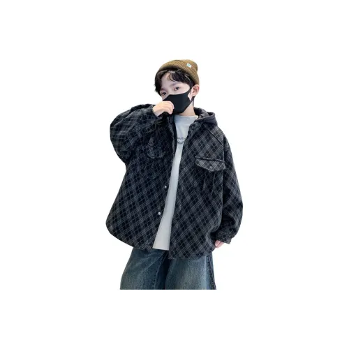 EASTERN CAMEL Черное Детское Шерстяное Пальто