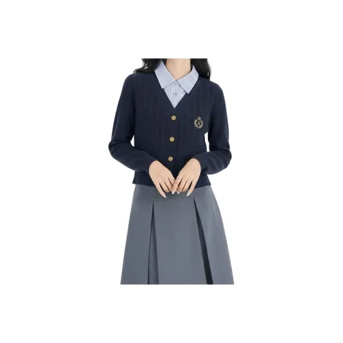 La Chapelle Темно-синий Женский Трикотаж