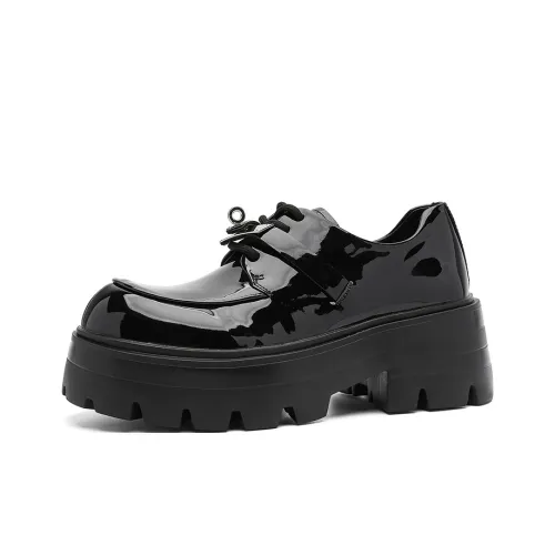 ZHENRAN Блестящий Derby Обувь Повседневные кожаные туфли Мужской