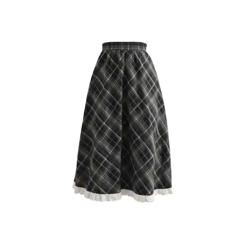 SNBL Черные Женские Повседневные Длинные Юбки