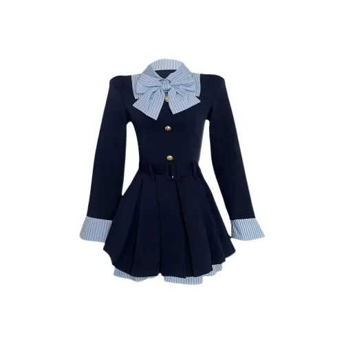 MA JOURNEE Длинное платье с длинными рукавами женское