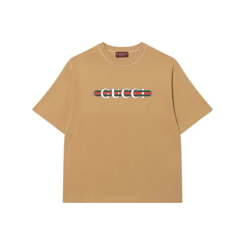 GUCCI Коричневый Мужской T-рубашки