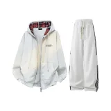 Белый Серый Топ + Белый Серый Штаны