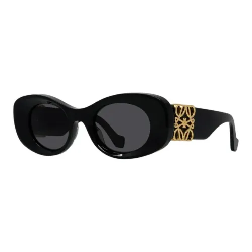 LOEWE Ацетат OVAL SUNGLASSES Унисекс Черный