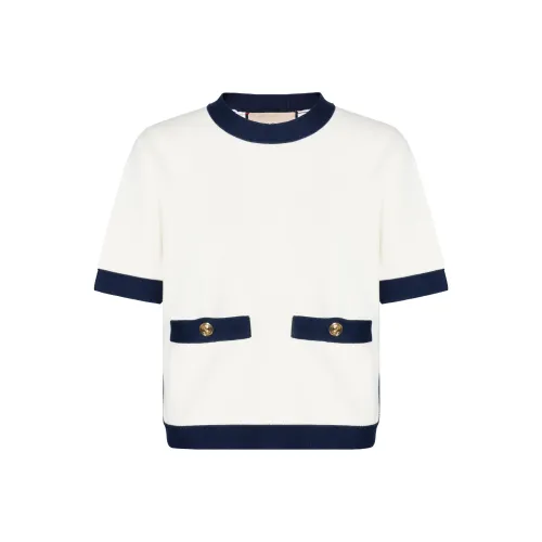 GUCCI Белый Женский Короткий Топ