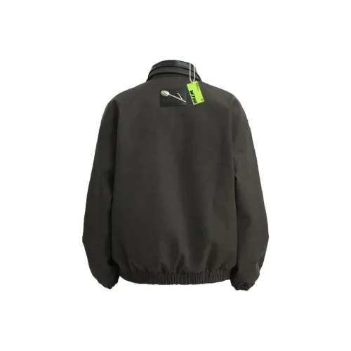 W7H1 Серый Унисекс Куртки