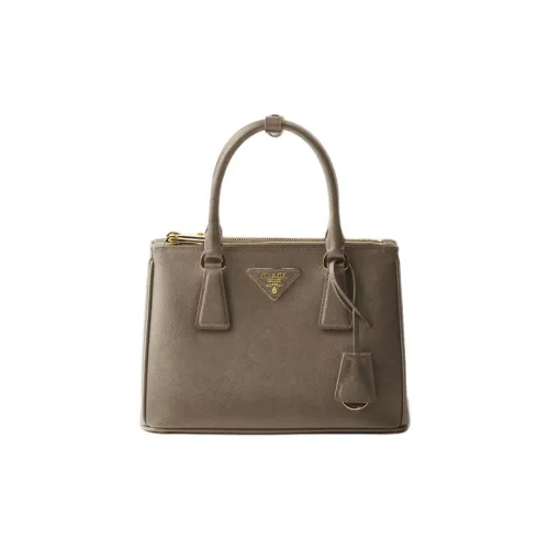 PRADA Galleria Телячья кожа Одно плечо Сумка Маленькая Женская Глина