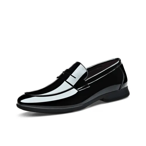 MH Лоферы с резиновым подошвой черные мужские