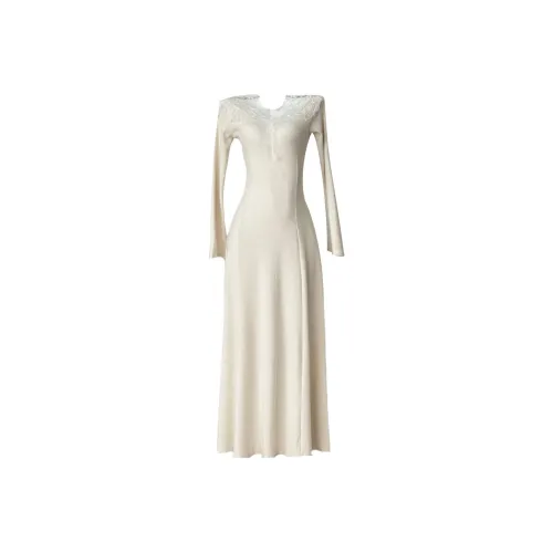 Udon House Длинное платье с длинными рукавами женское