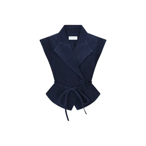 Meshki Структурированный галстук деним топ деним куртка женский