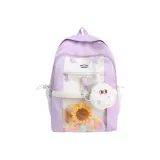 Фиолетовый + Маленькая сумка + Украшение + Маленький цветок + Радужный шар